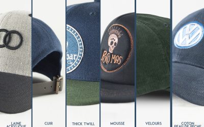 Les matières pour votre casquette